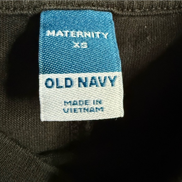 OLD NAVY BLACK SLEEVELESS VINTAGE T-SHIRT HIGH NECKLINE FLOWY MATERNITY DRESS XS - Picture 5 of 6